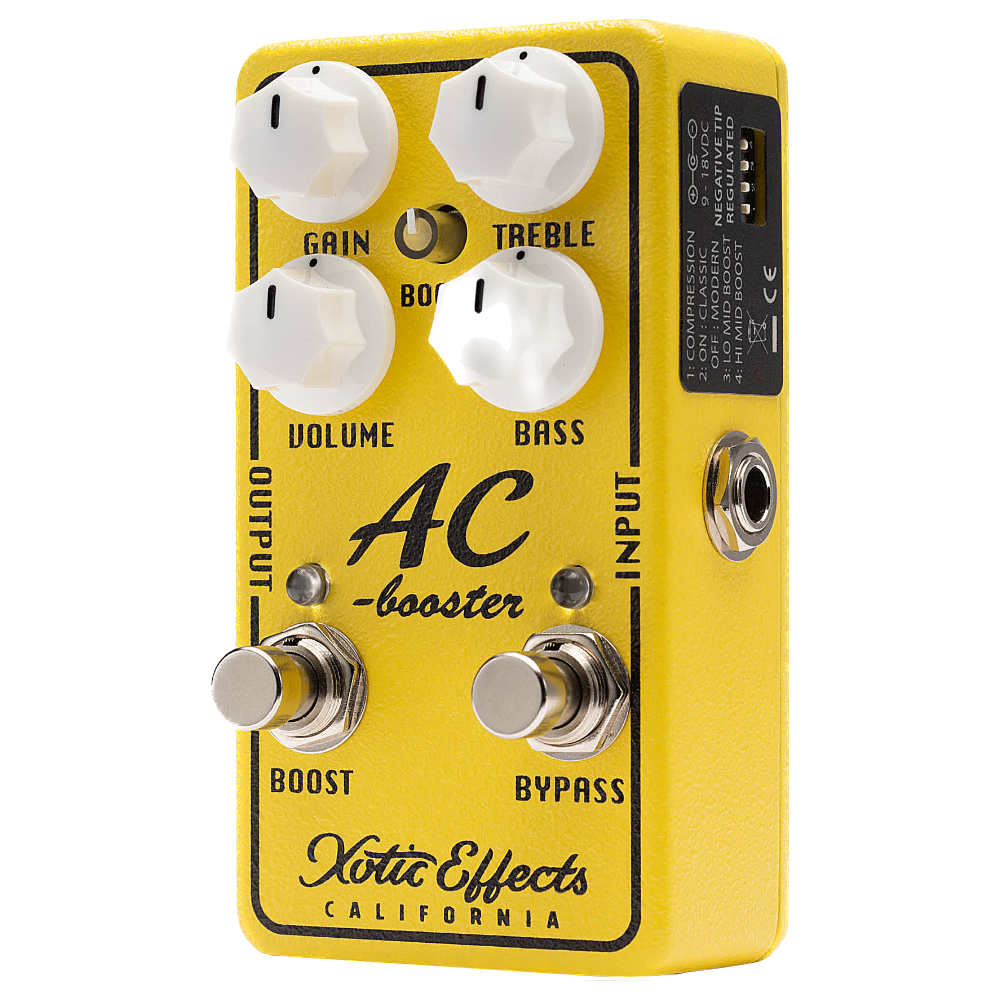 ブースター エフェクター Xotic AC Booster Ver.2 ACB-V ギターエフェクター エキゾチック 本体画像 斜め