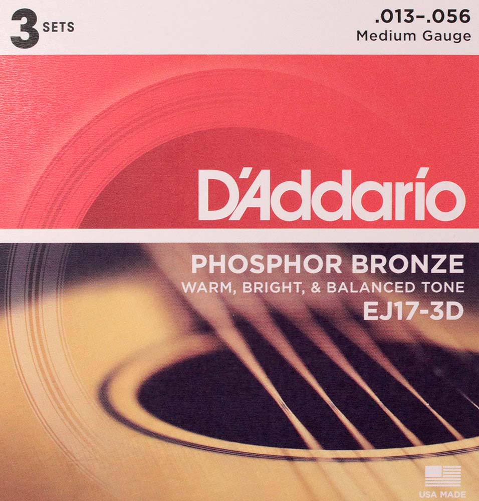 ダダリオ D'Addario EJ17-3D アコースティックギター弦/3セットパック