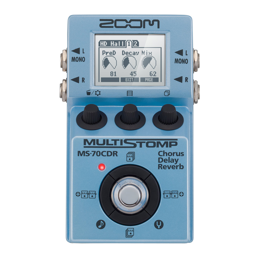 ZOOM MultiStomp MS-70CDR 空間系マルチエフェクター