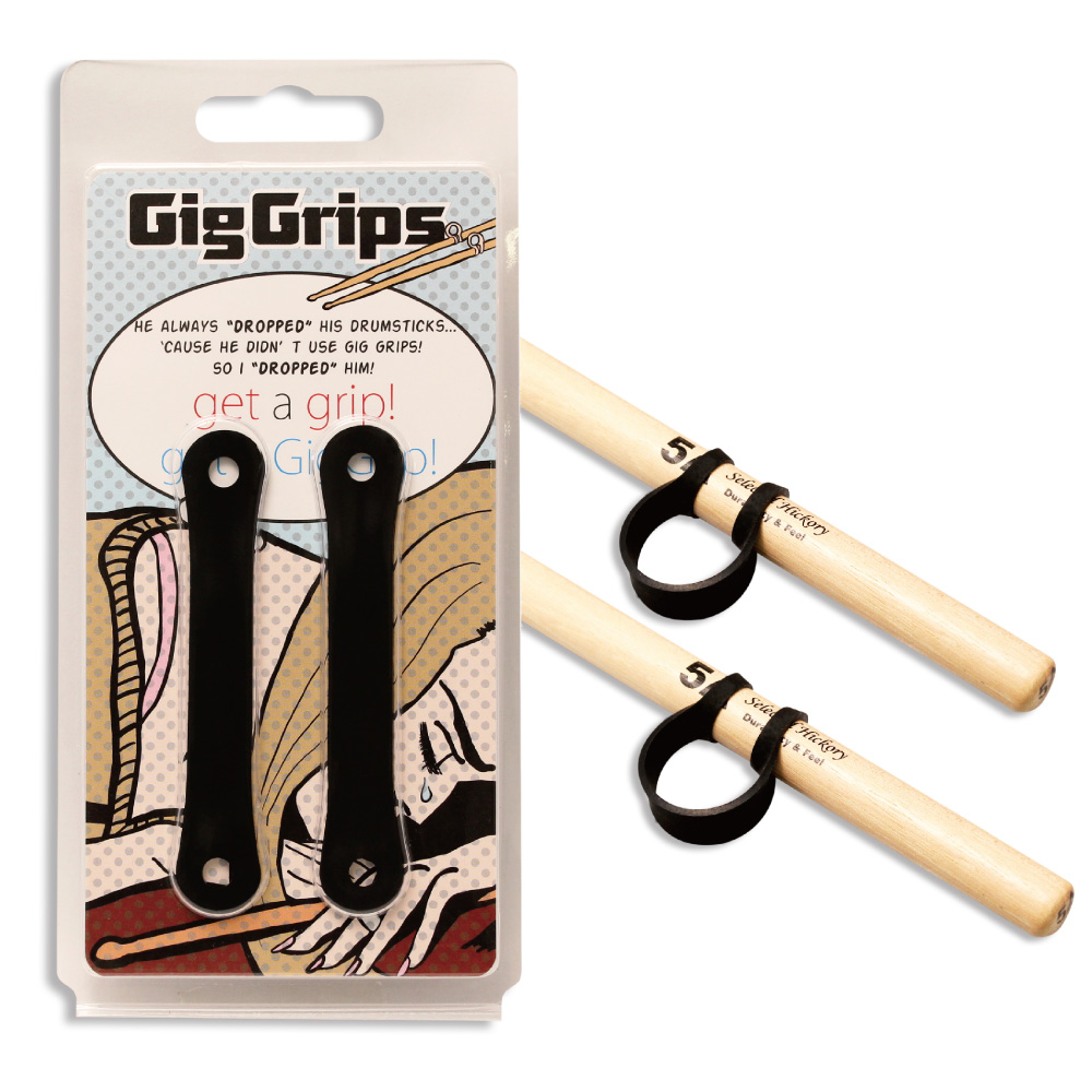 GigGrips Black スティック用ラバーベルト