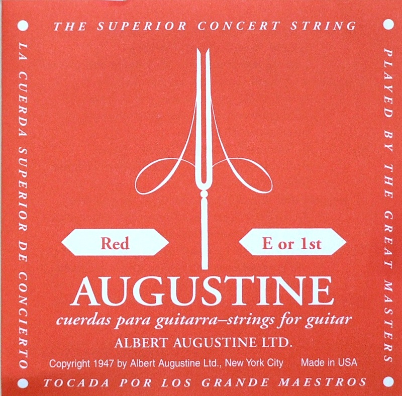 AUGUSTINE RED 1弦 クラシックギター弦 バラ弦