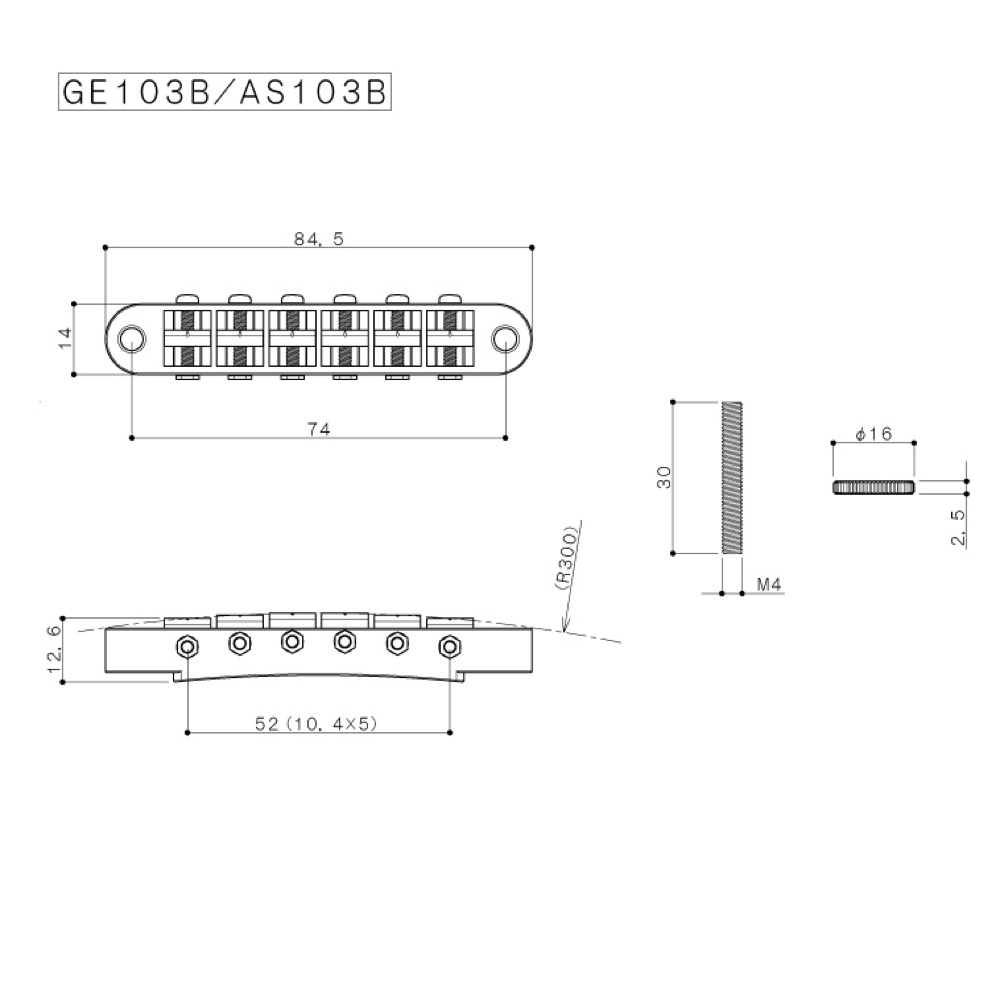 ゴトー GOTOH GE103B-GG ブリッジ ゴールド(ゴトー ABR-1タイプ