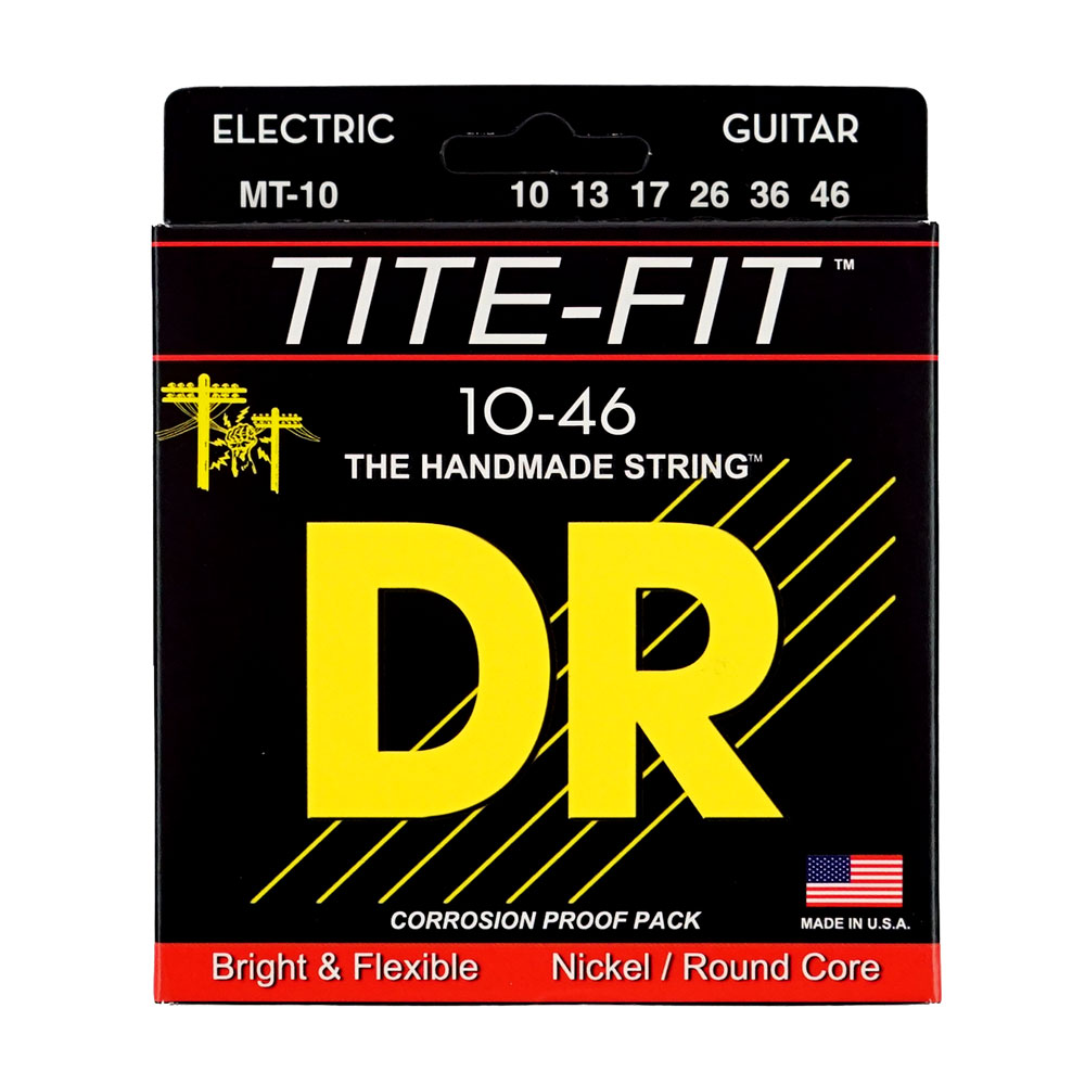 DR MT-10 MEDIUM TITE-FIT エレキギター弦×6セット(ディーアール