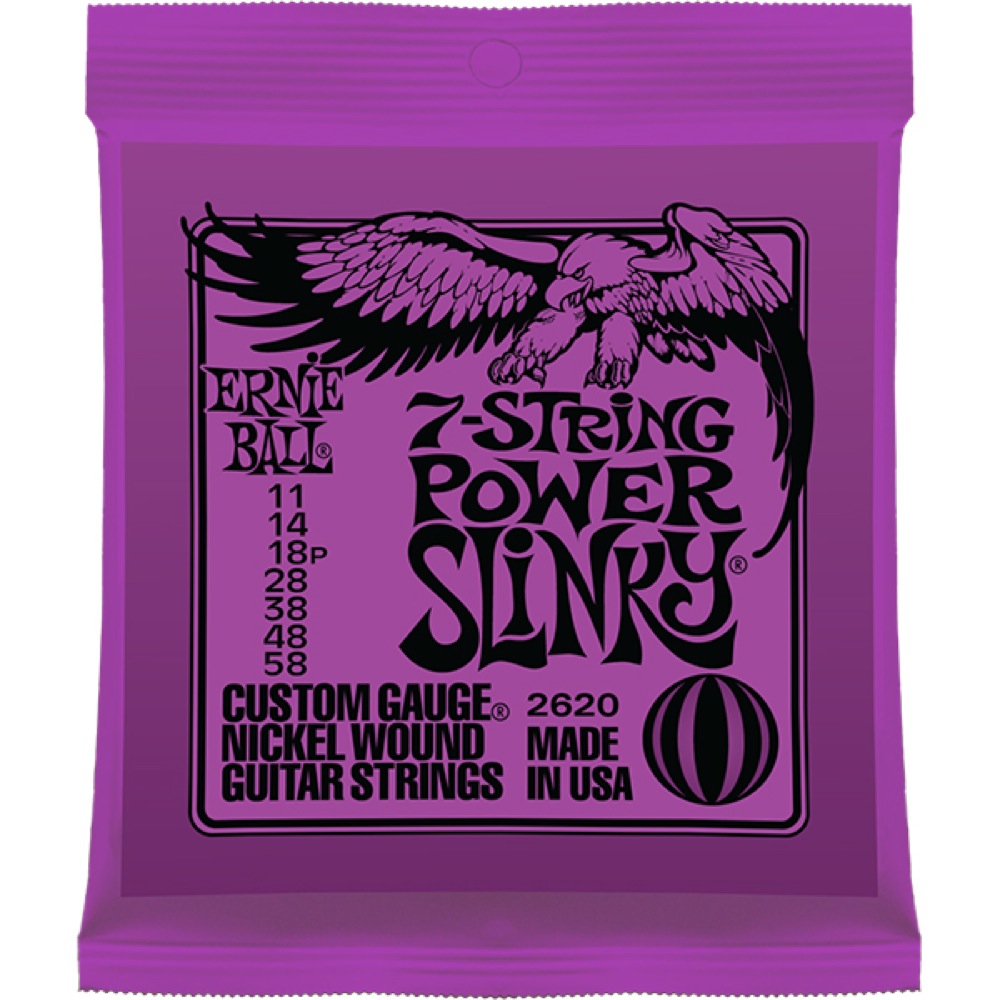 ERNIE BALL 2620 7-String Power Slinky 7弦エレキギター弦×3セット