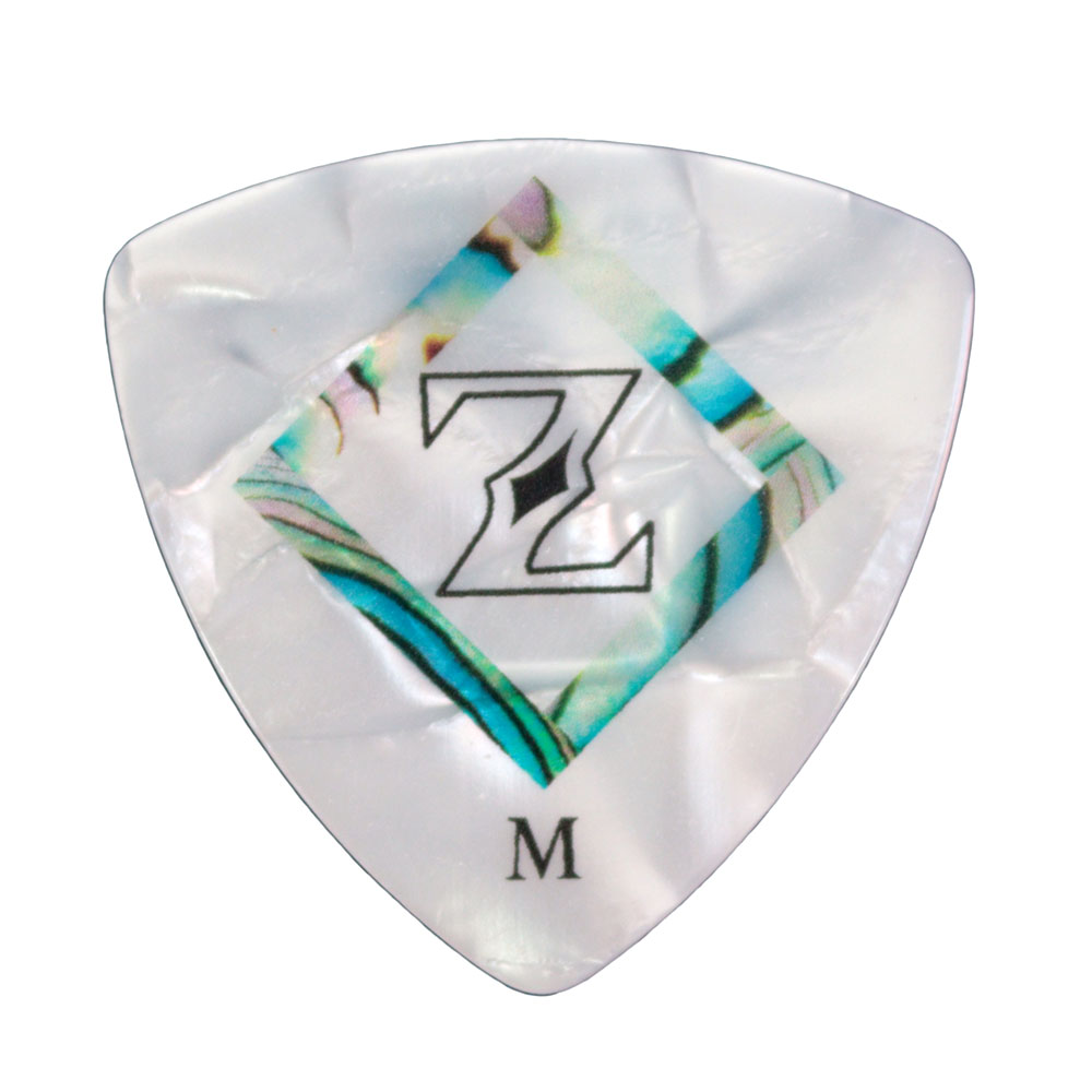 ZEMAITIS Guitar Picks ZP05 TR/Medium 0.75mm トライアングル セルロイド ギターピック×20枚 裏面