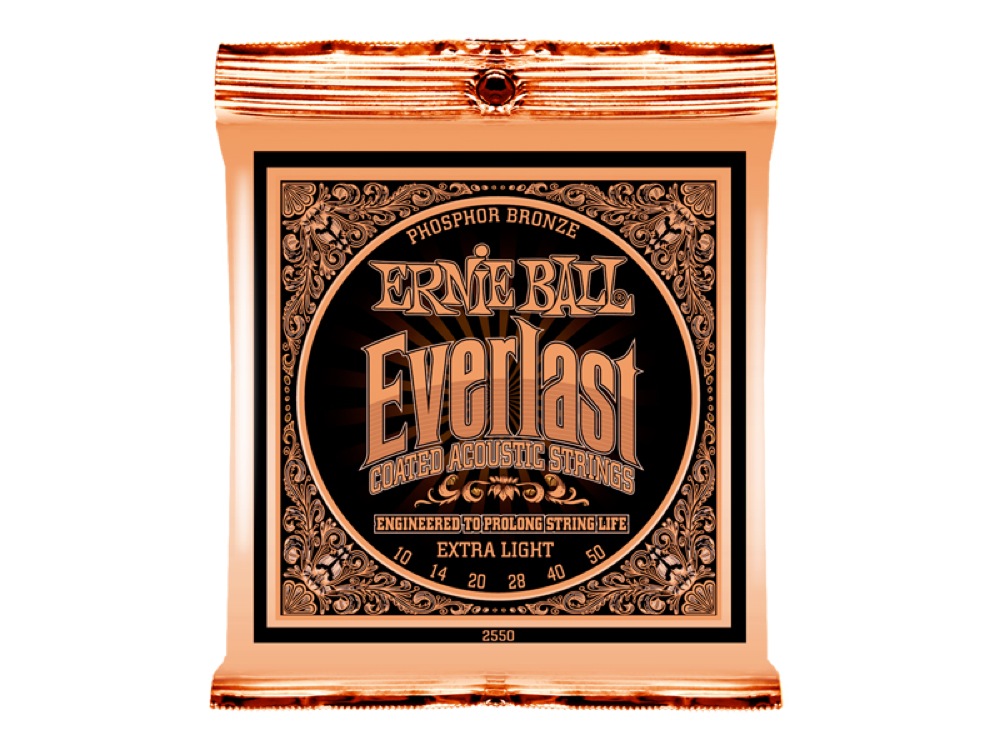 ERNIE BALL 2550 Everlast Coated PHOSPHOR BRONZE EXTRA LIGHT アコースティックギター弦 ×3セット