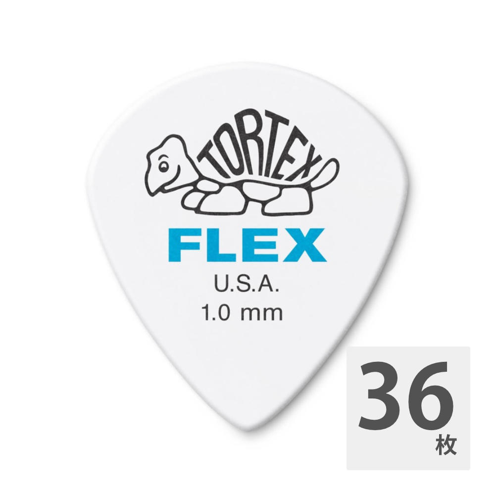 JIM DUNLOP 468 Tortex Flex Jazz III 1.0mm ギターピック×36枚