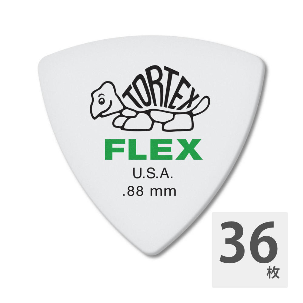 JIM DUNLOP 456 Tortex Flex Triangle 0.88mm ギターピック×36枚