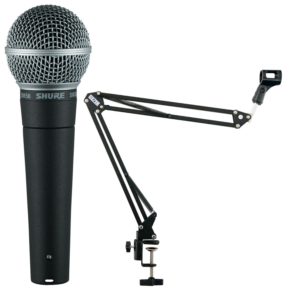 Shure Sm58 Lce ボーカル用ダイナミックマイク Sd Gazer Nb 35 デスクアームスタンド 2点セット 定番マイク にdtmやweb配信用に便利なデスクアームスタンド付き Chuya Online Com 全国どこでも送料無料の楽器店