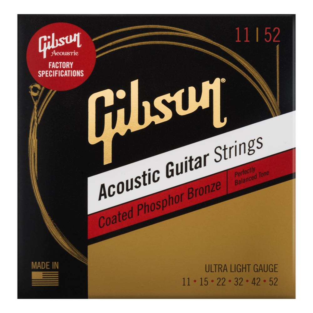 ギブソン GIBSON SAG-CPB11 Coated Phosphor Bronze Ultra-Light アコースティックギター弦×3セット(ギブソン  コーティング ウルトラライト 11-52) | web総合楽器店 chuya-online.com