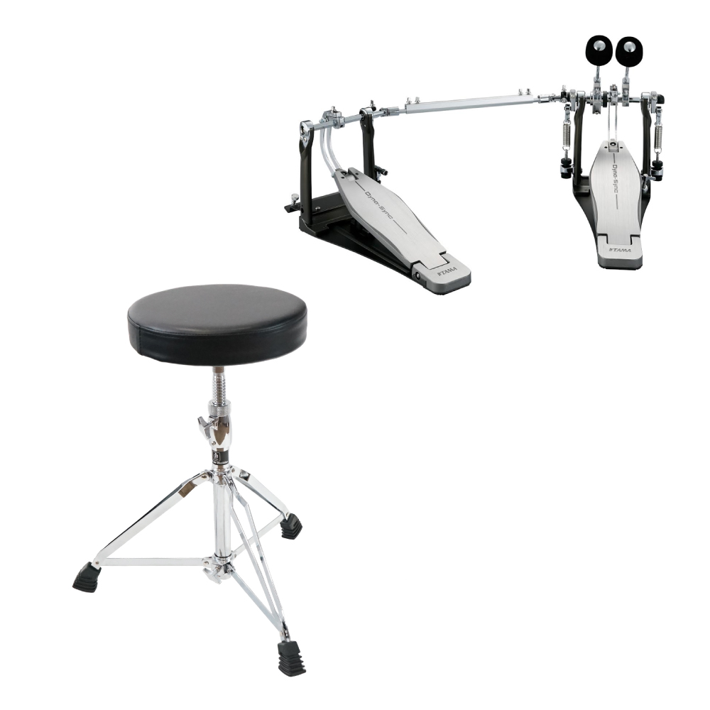 TAMA HPDS1TW Dyna-Sync Drum Pedal ドラムツインペダル Dicon Audio SB-009 ドラムスローン付きセット