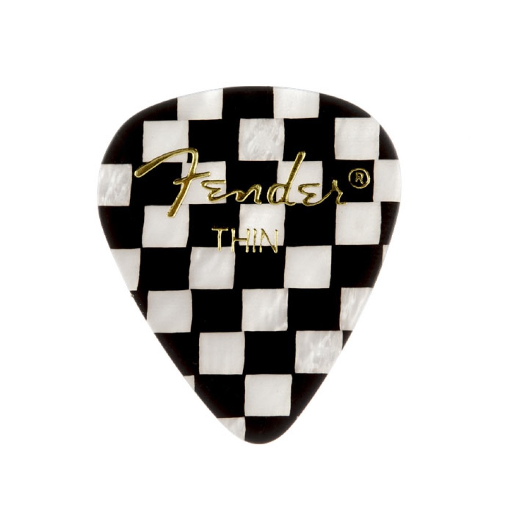 Fender 351 Shape Premium Picks Thin Checker ギターピック×36枚(フェンダー セルロイドピック  ティアドロップ) | chuya-online.com 全国どこでも送料無料の楽器店