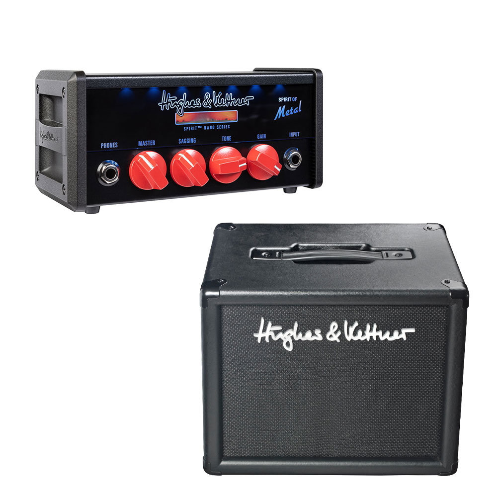 Hughes＆Kettner HUK-SPNANO/M SPIRIT OF Metal / TM110 Cabinet 小型ギターアンプ  ヘッド＆スピーカーキャビネットセット