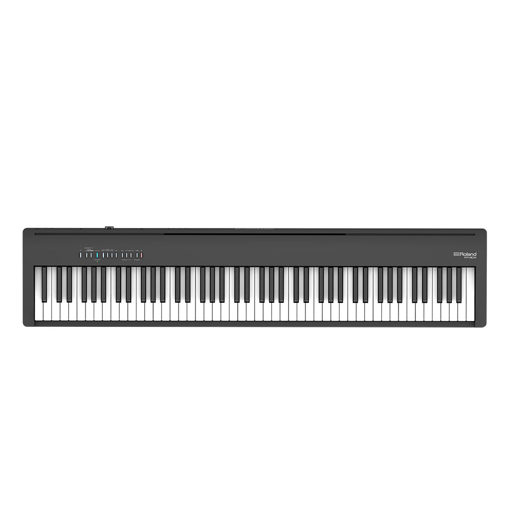 ROLAND FP-30X-BK Digital Piano ブラック 電子ピアノ 純正スタンド ペダルユニットセット ローランド 正面画像