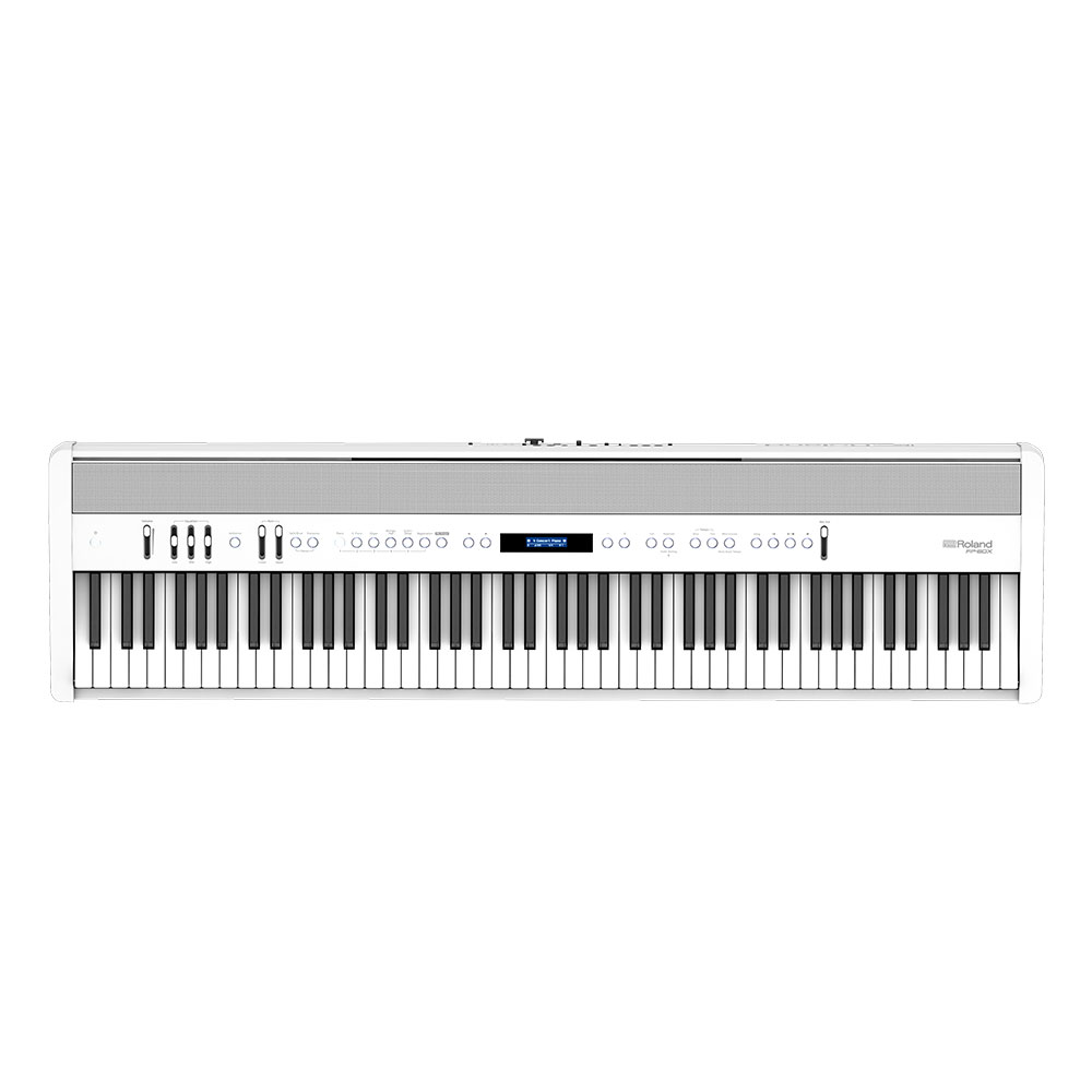ROLAND FP-60X-WH Digital Piano ホワイト デジタルピアノ 純正スタンド付き ローランド 正面画像