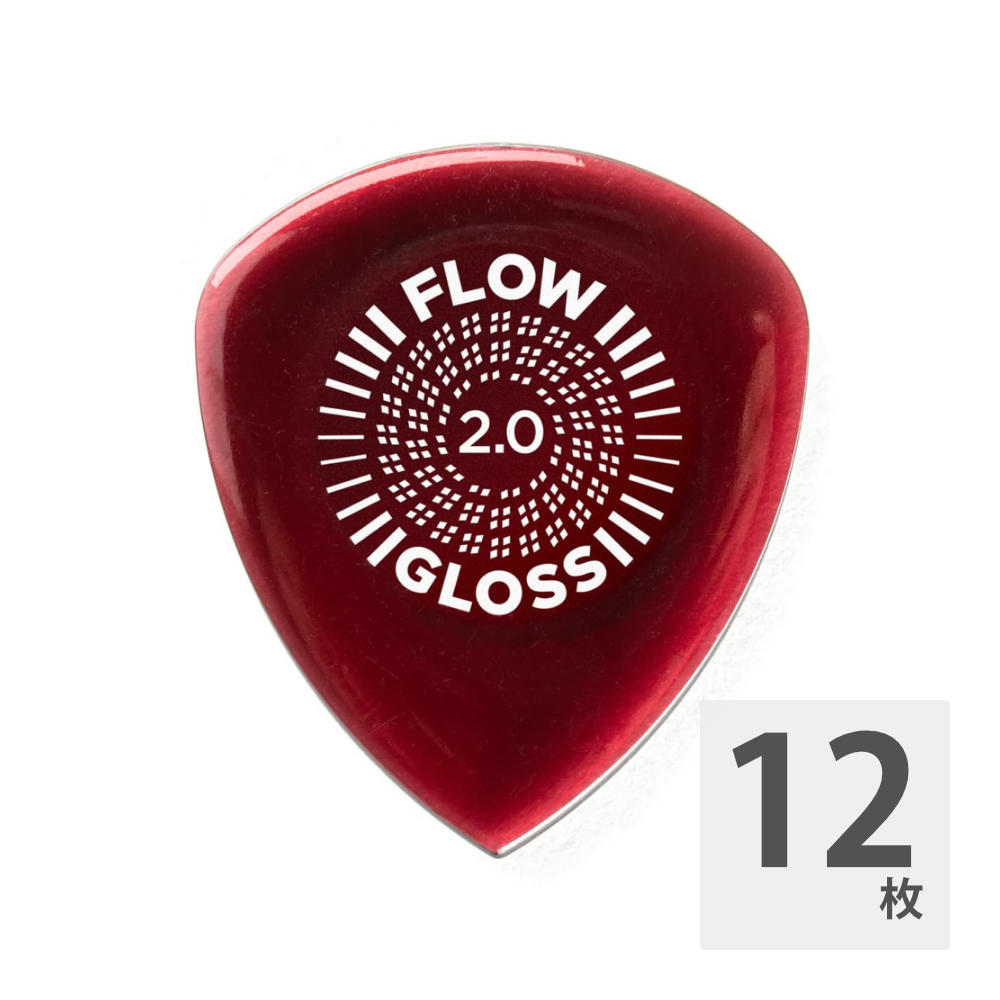 JIM DUNLOP 550R200 FLOW GLOSS 2.0 ギターピック×12枚(ジムダンロップ ウルテックス素材 ピック 2.0mm) |  chuya-online.com 全国どこでも送料無料の楽器店