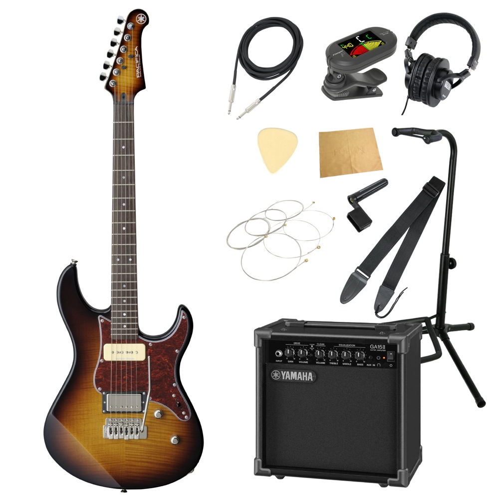 ヤマハ YAMAHA PACIFICA611VFM TBS パシフィカ GA15IIアンプ付き 入門11点 エレキギター初心者セット(ヤマハ  パシフィカ ヤマハアンプ付き エントリーセット) | web総合楽器店 chuya-online.com