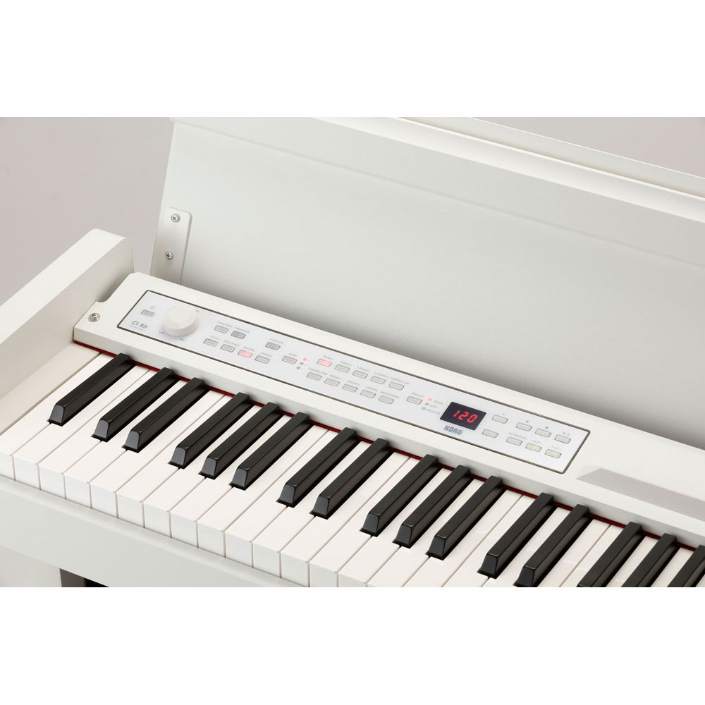 KORG C1 AIR WH 電子ピアノ KORG PC-110-WH X型キーボードベンチセット ディスプレイ部画像