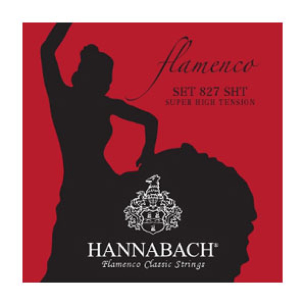 HANNABACH Flamenco SET827SHT RED スーパーハイテンション フラメンコ