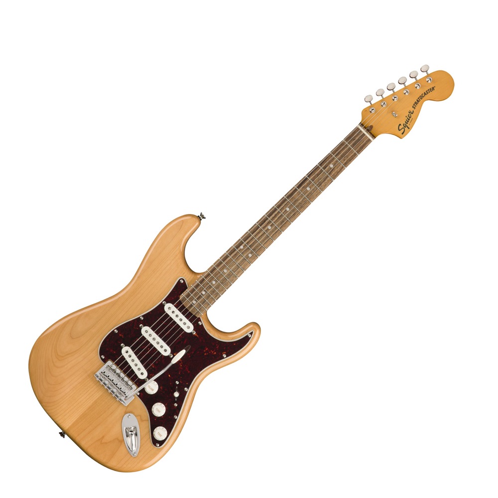 Squier Classic Vibe ’70s Stratocaster NAT LRLエレキギター VOXアンプ付き 入門11点 初心者セット 本体画像