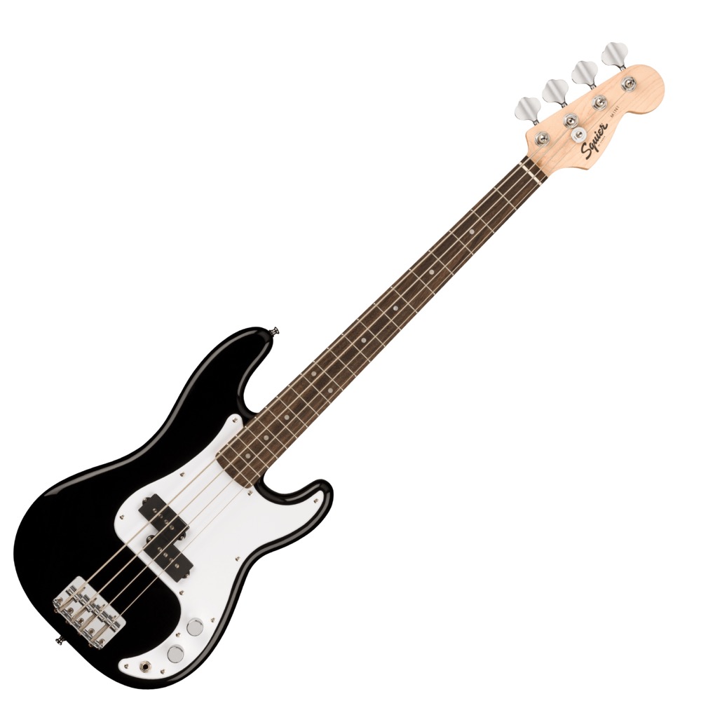 Squier Mini P Bass Laurel Fingerboard Black エレキベース VOXアンプ付き 入門10点セット ベース本体の画像