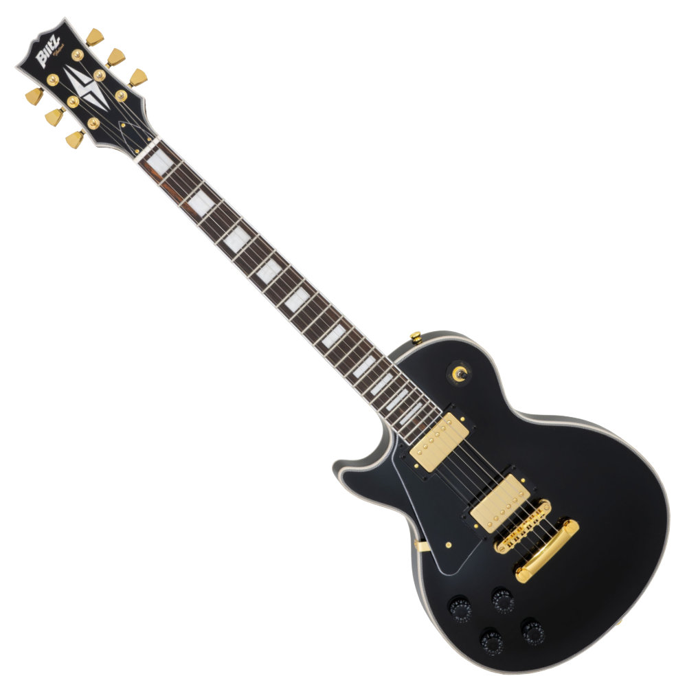 BLITZ by ARIA BLP-CST LH BK 左用エレキギター VOXアンプ付き 入門11点セット 初心者セット LP-CST LH BK