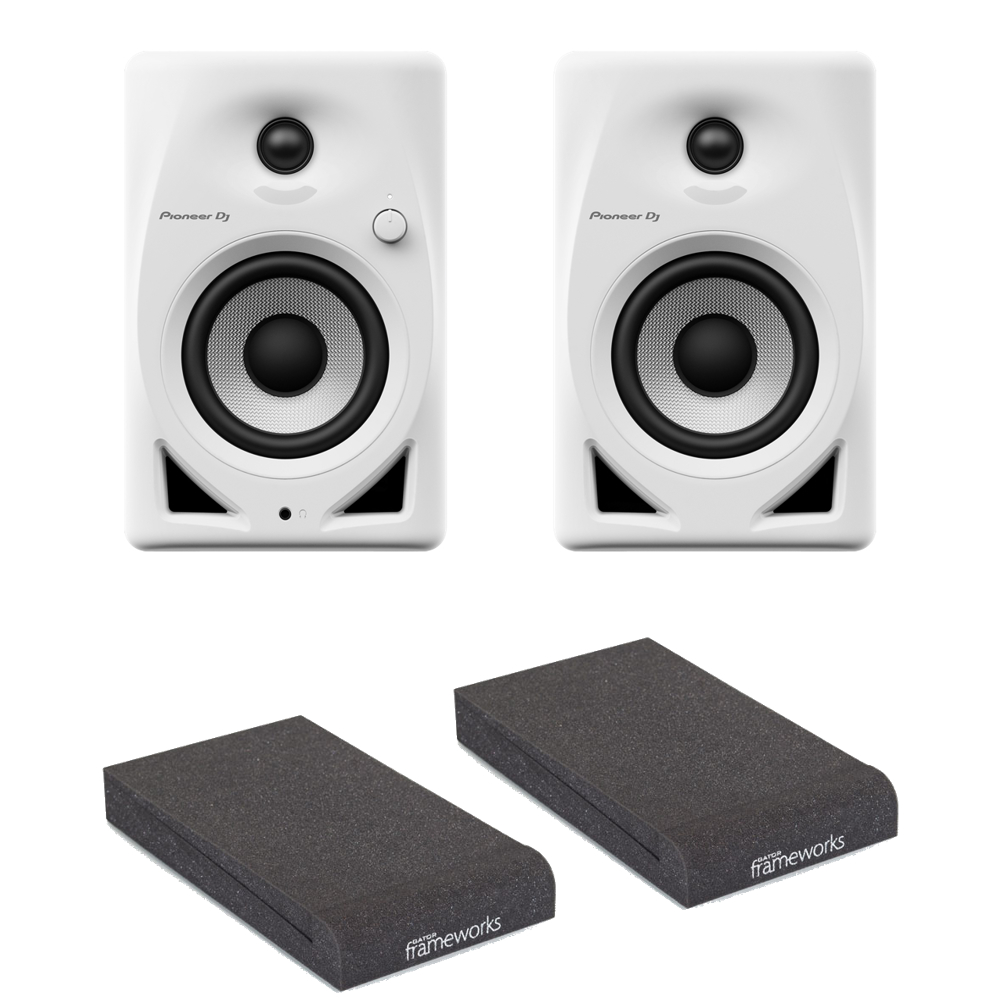 Pioneer DJ DM-40D White パワードモニタースピーカー 1ペア（2台