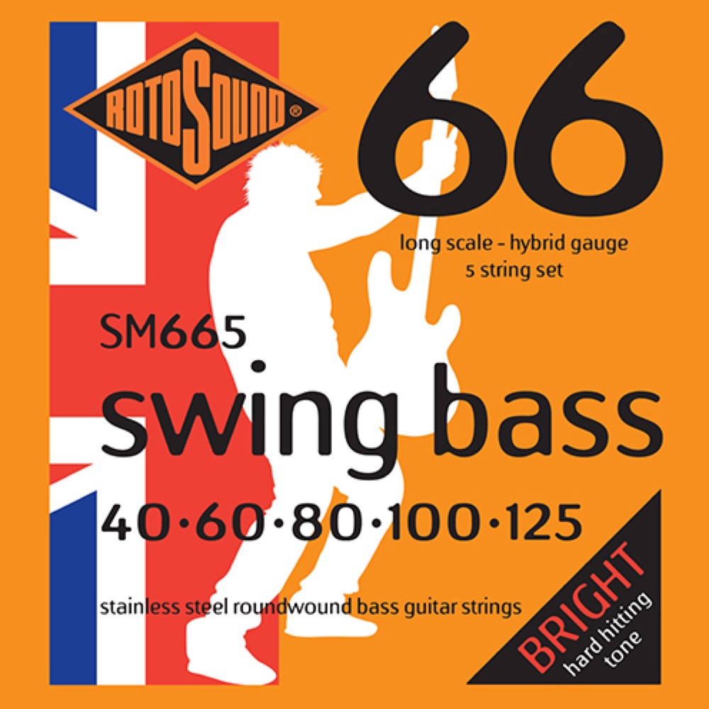 ROTOSOUND SM665 SWING BASS 66 5-STRING HYBRID 40-125 5弦ベース用 エレキベース弦×2セット(ロトサウンド  5弦ベース弦) | web総合楽器店 chuya-online.com