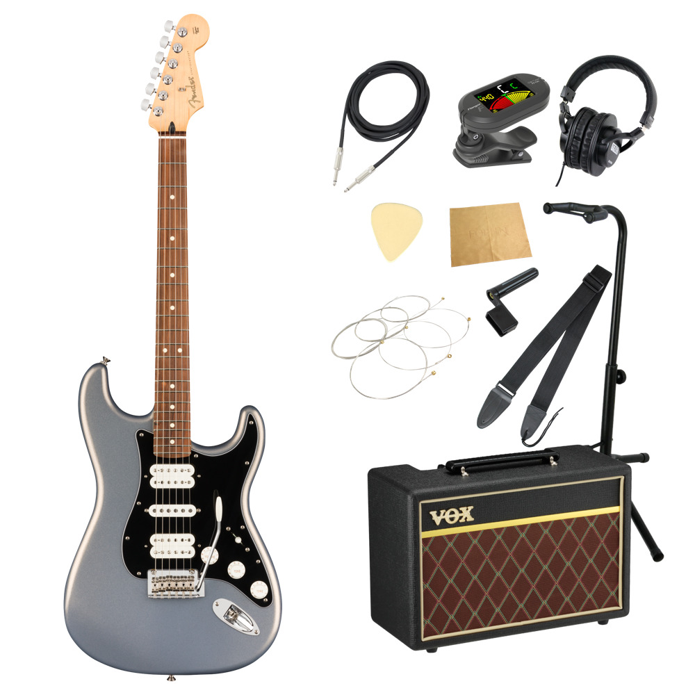 Fender Player Stratocaster HSH PF Silver エレキギター VOXアンプ付き 入門11点 初心者セット