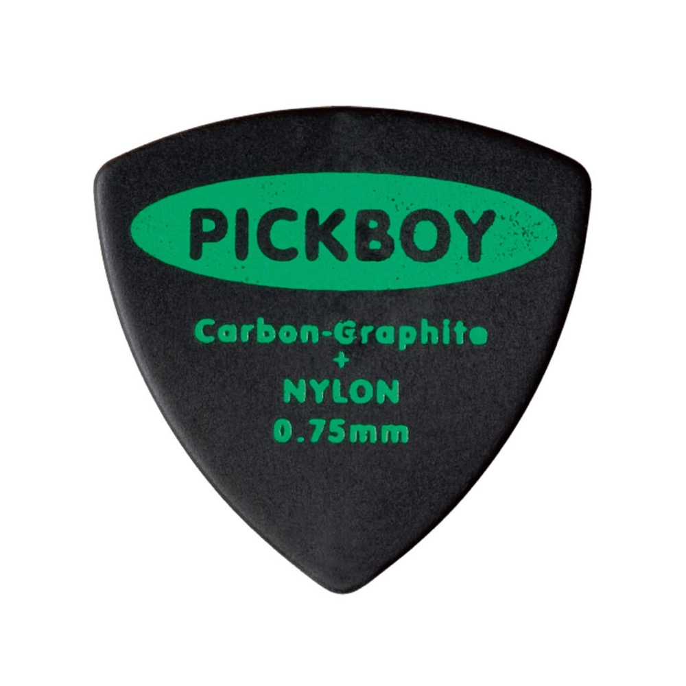 PICKBOY GP-22T/075 Triangle Carbon Nylon 0.75mm ギターピック×10枚