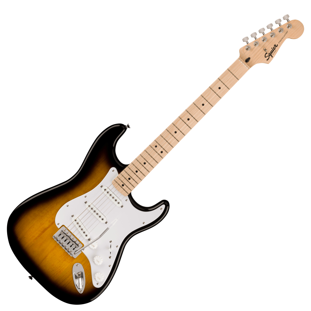 Squier スクワイヤー スクワイア Sonic Stratocaster MN 2TS エレキギター ストラトキャスター VOXアンプ付き 入門11点 初心者セット 正面画像