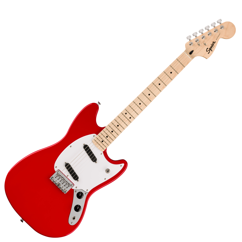 Squier スクワイヤー スクワイア Sonic Mustang MN TOR エレキギター ムスタング VOXアンプ付き 入門11点 初心者セット 正面画像