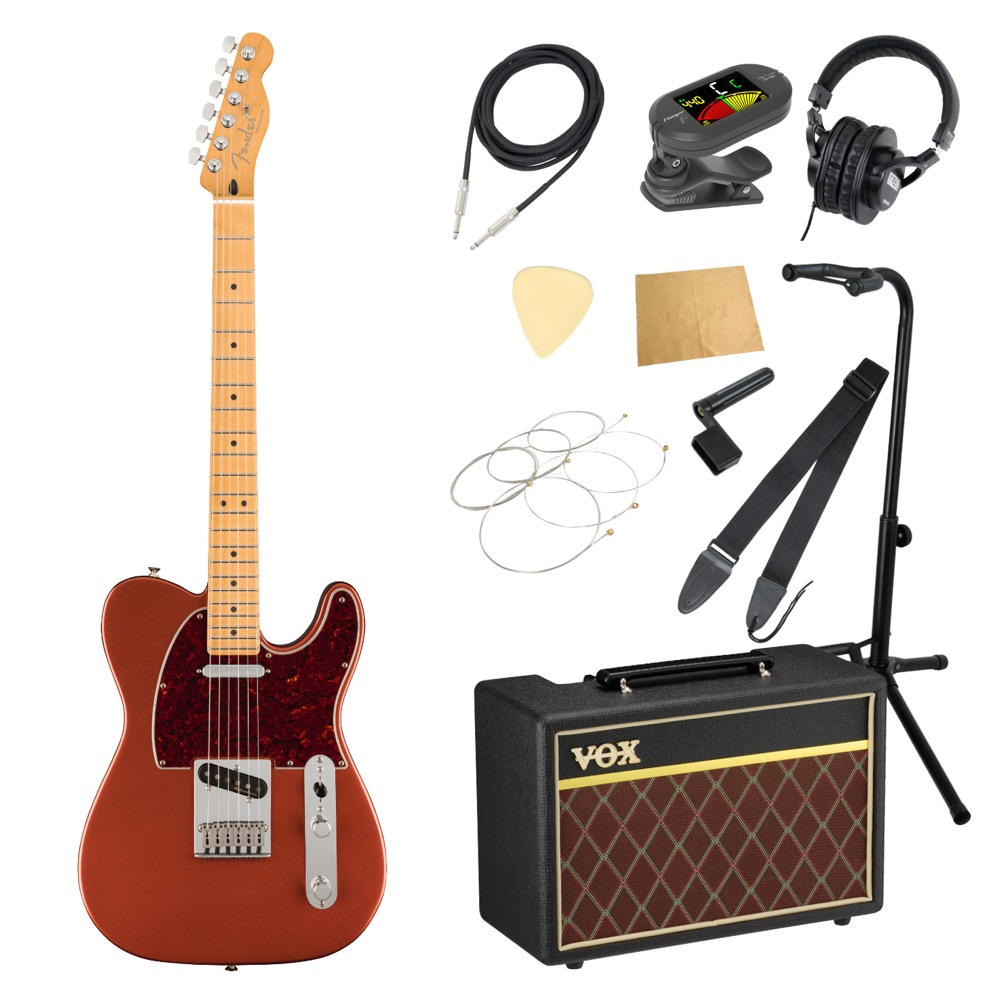 Fender フェンダー Player Plus Telecaster ACAR エレキギター VOXアンプ付き 入門11点 初心者セット