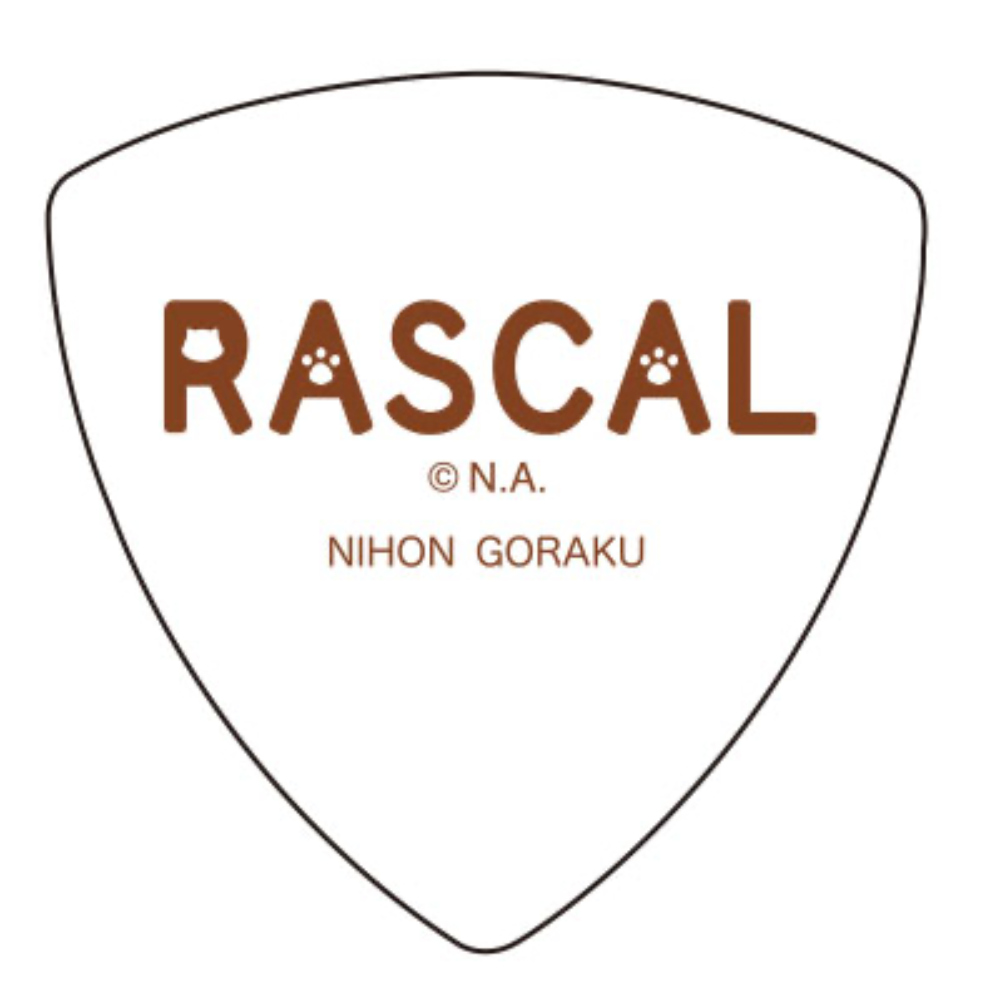 ラスカルピック なかよしシリーズ ラスカルフェイス 13 ギターピック あらいぐまラスカル ギターピック おにぎり型×10枚 裏面