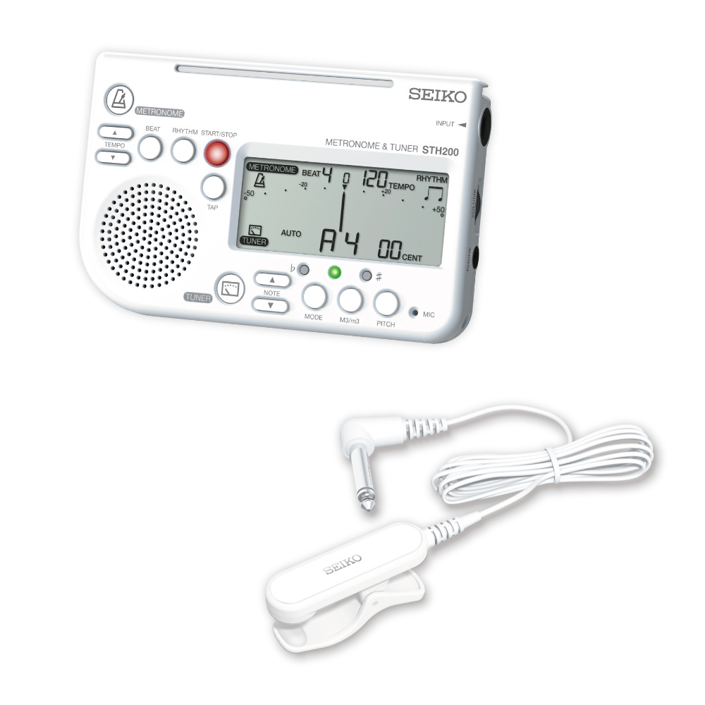 SEIKO セイコー STH200WH チューナーメトロノーム STM30WH チューナーマイク 2点セット