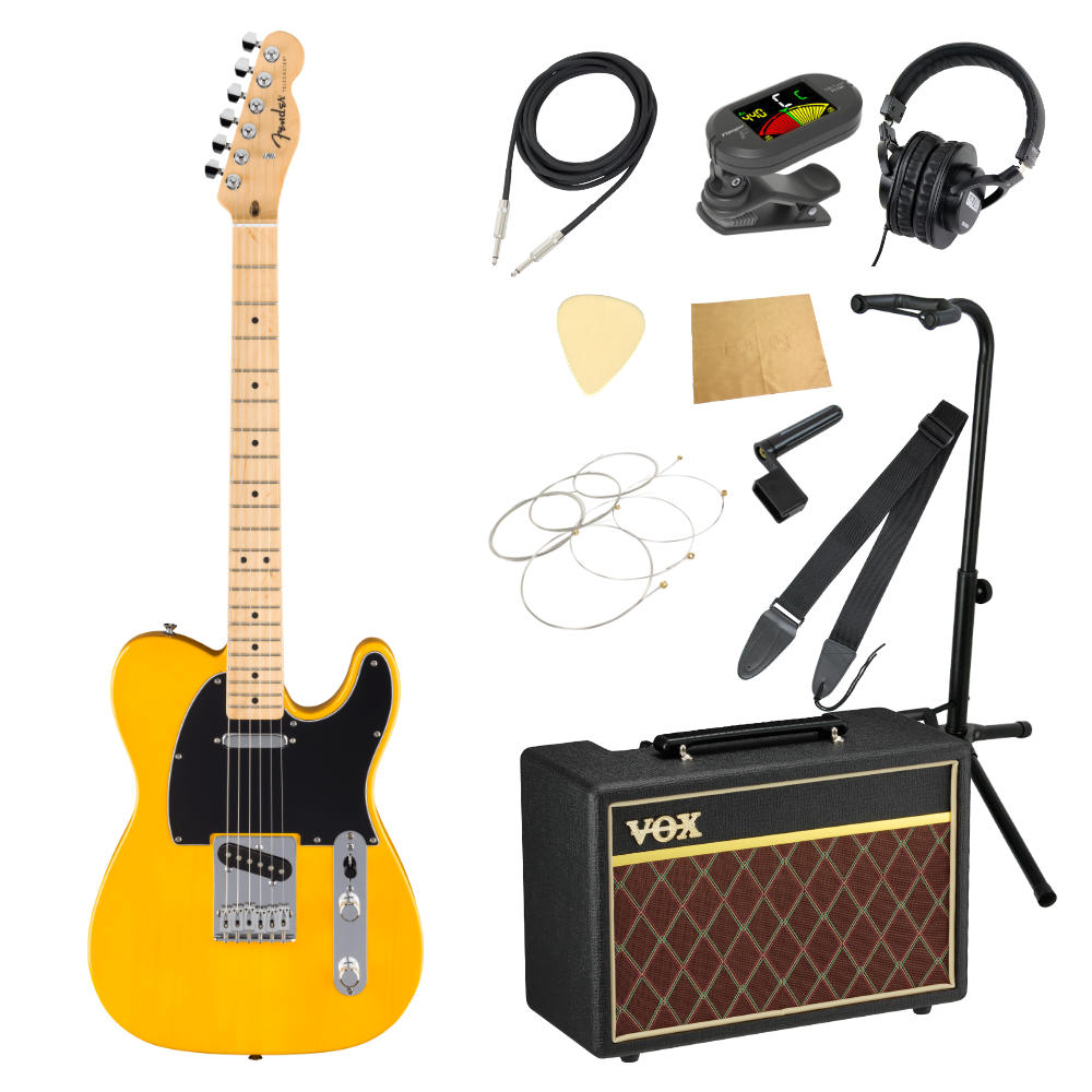 Fender フェンダー Standard Telecaster MN BPG BTB エレキギター テレキャスター VOXアンプ付き 入門11点 初心者セット