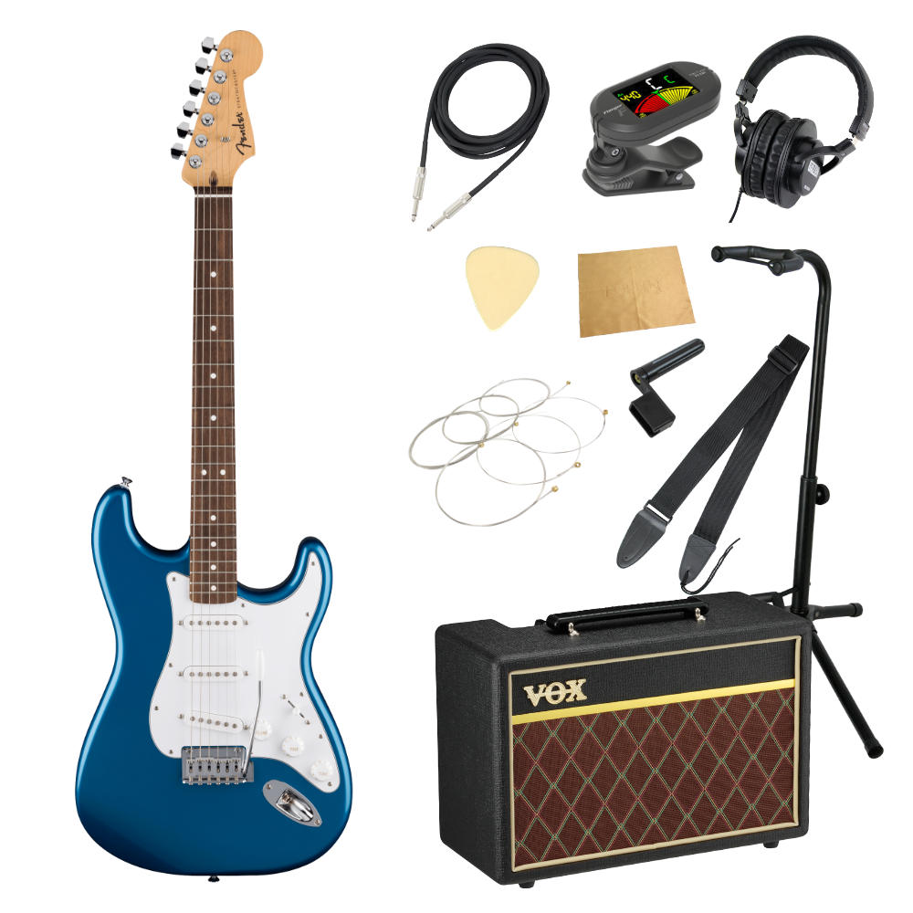 Fender フェンダー Standard Stratocaster LRL WPG AMM エレキギター ストラトキャスター VOXアンプ付き 入門11点 初心者セット