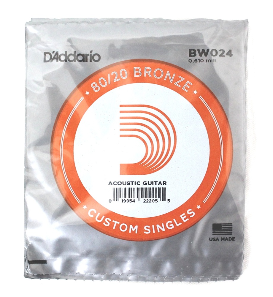 D’Addario BW024弦/Bronze アコギ用3弦×5本