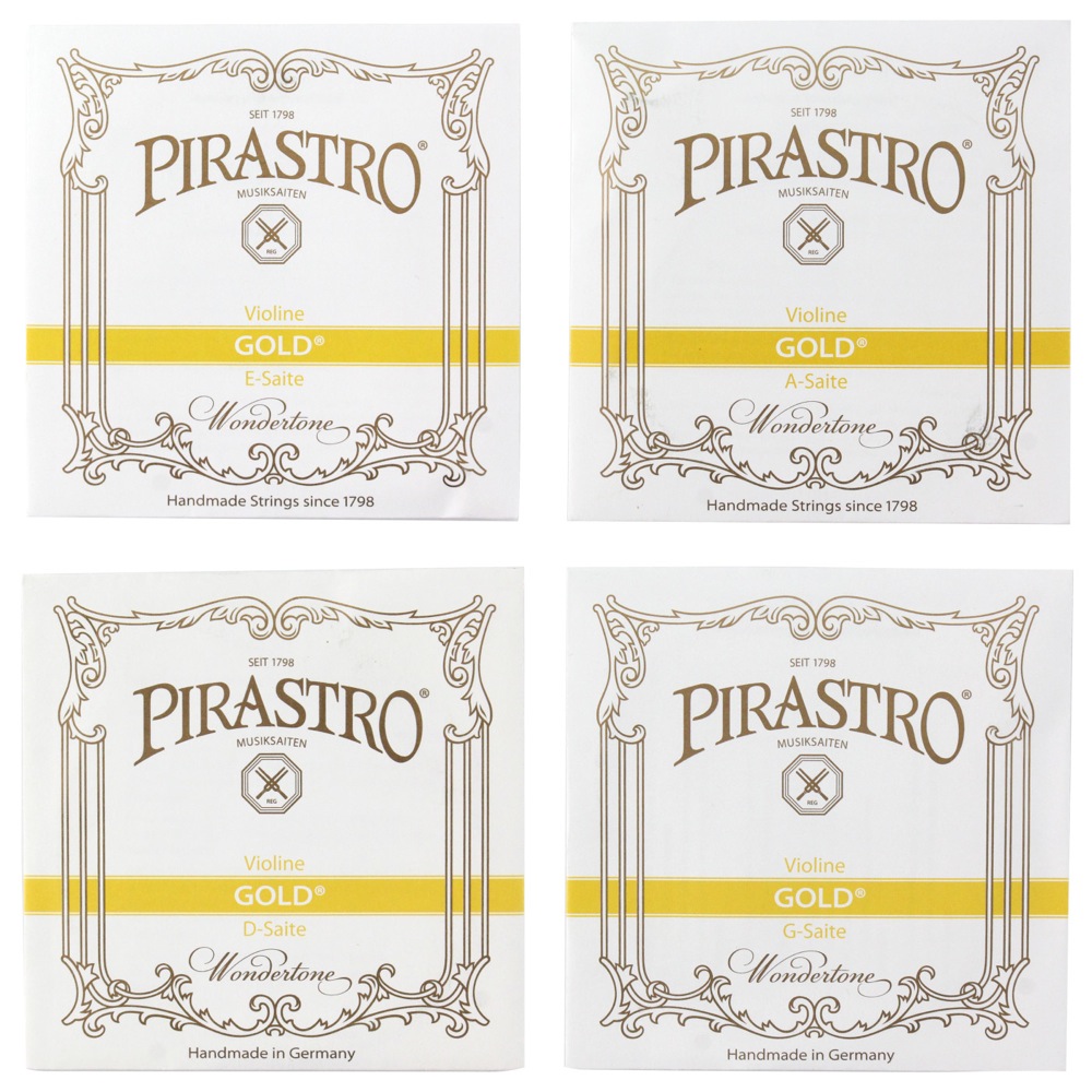 PIRASTRO Gold 4/4サイズ用バイオリン弦セット E線ループエンド