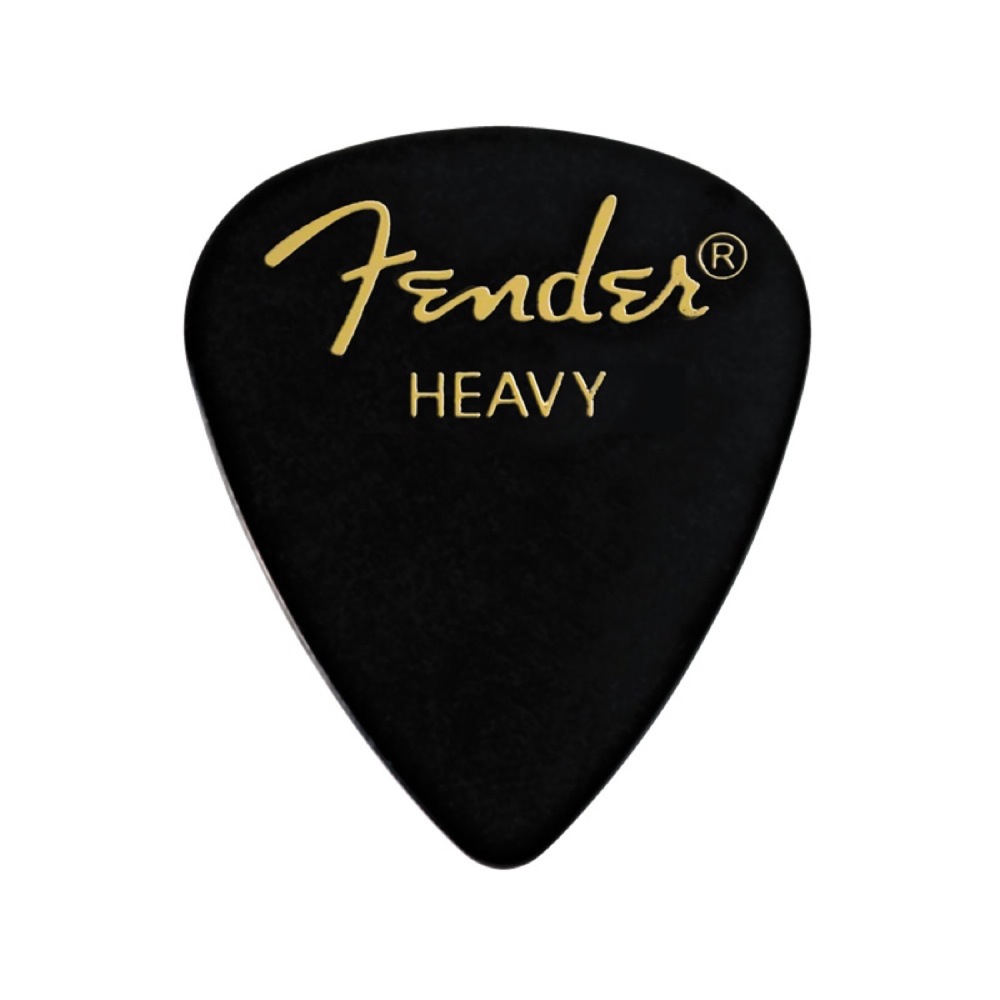 Fender 351 Shape Classic Picks Black Heavy ピック×12枚