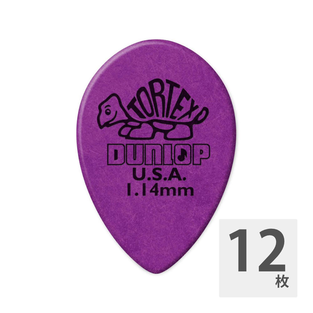 JIM DUNLOP 423R TORTEX SMALL TEAR DROP 1.14×12枚 ピック