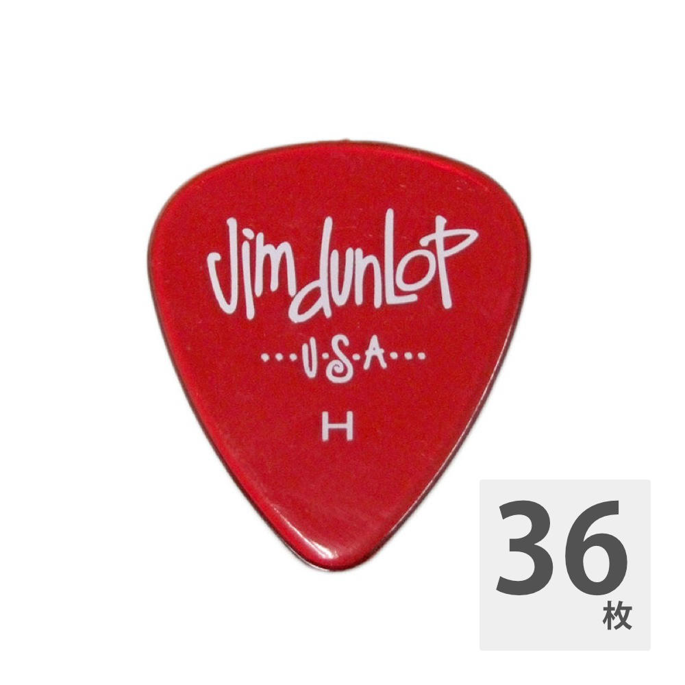 JIM DUNLOP 486R GELS HEAVY RED×36枚 ギターピック